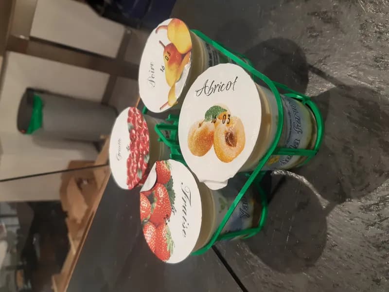 Panier de 4 yaourts au coulis de fruits x 125g